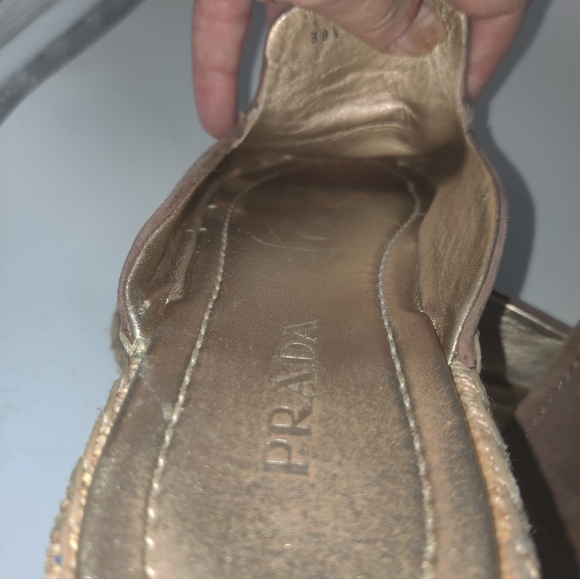 Prada Suede Mules sz 38.5 - Picture 5 of 9